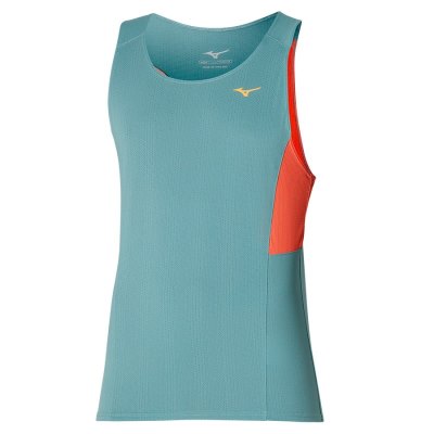 Camiseta sin Manga Mizuno Dryaeroflow Hombre Turquesa Claro - Chile M704BOIUXF
